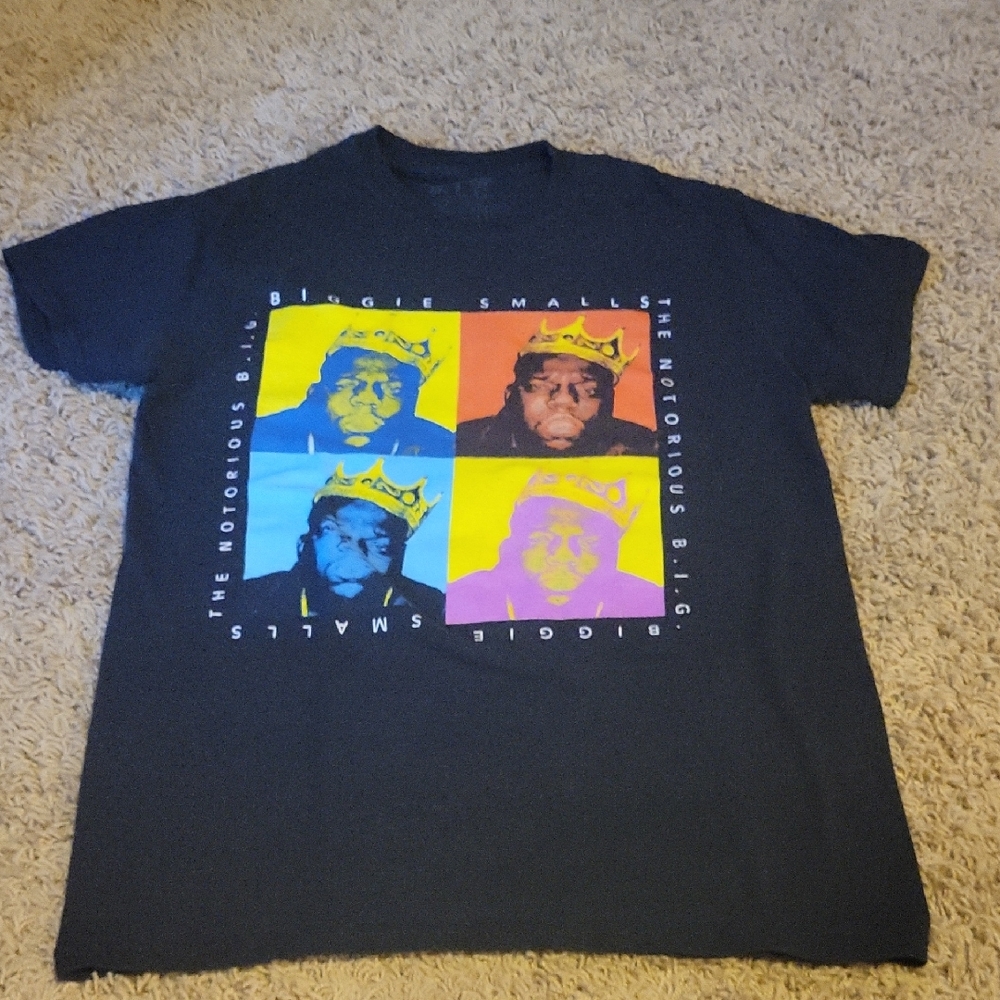 Small Notorious B.I.G. Biggie Smalls Pop-Art Shirt NWOT